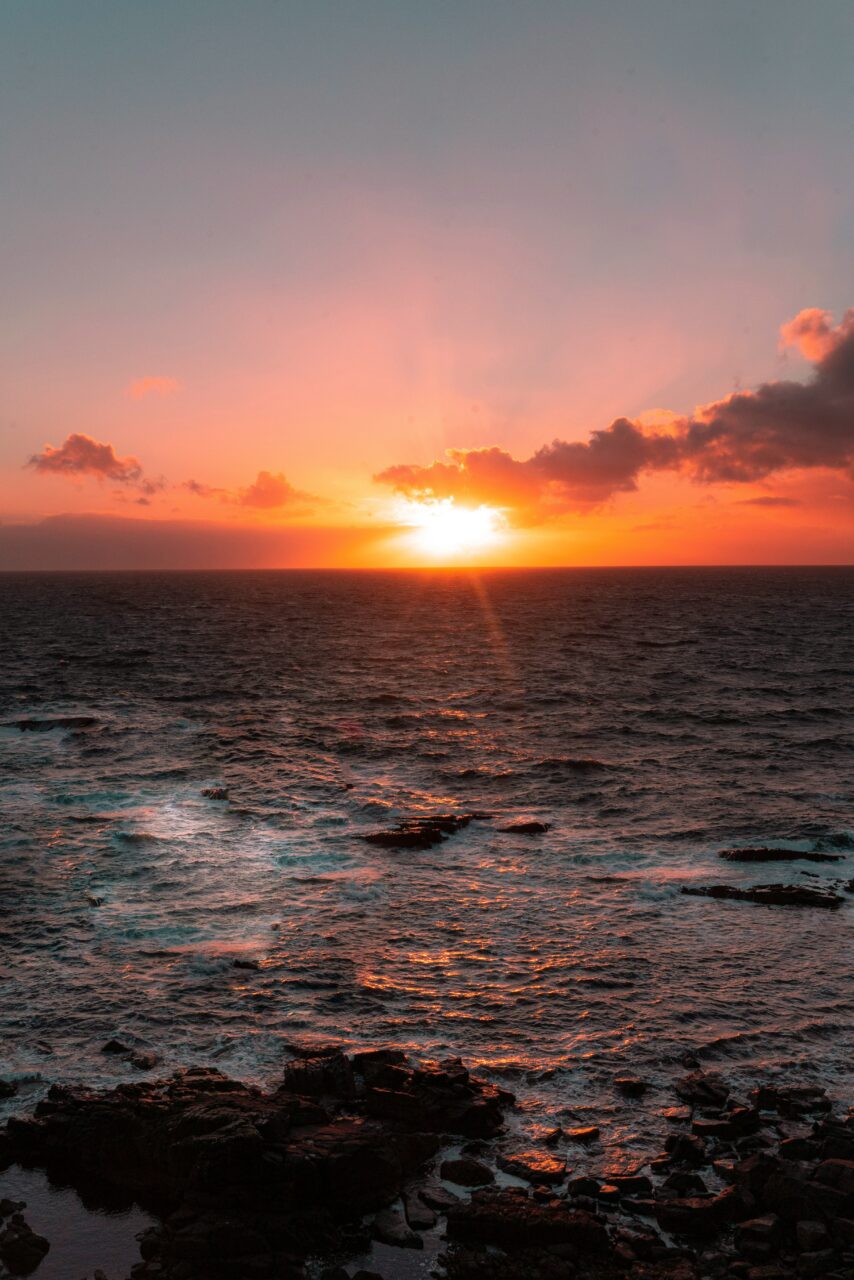 Itinerario in crociera San Valentino: tramonto sul mare.